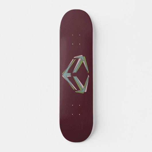 Dynamo-Rot Skateboard (Vorne)