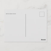 Dynastie Wedding Save the Date Lila Ginger Floral Postkarte (Rückseite)