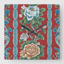 Dynastischer Garten Quadratische Wanduhr