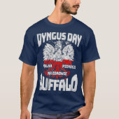 Dyngus Day Buffalo Polnisch und stolz T-Shirt (Vorderseite)