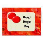 Dyngus Day Card Roter Balkon & Grenze (Vorderseite (Horizontal))
