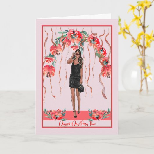 Dyngus Day Party Day Card mit Party Theme & Woman Karte (Gelbe Blume)