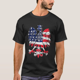 Dyngus Day Polnischer Adler Amerikanische Flagge U T-Shirt