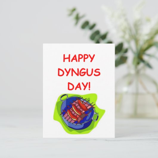 Dyngus Postkarte (Stehend Vorderseite)