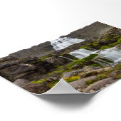 Dynjandi-Wasserfall Poster (Ecke)