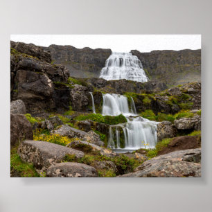 Dynjandi-Wasserfall Poster