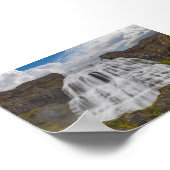 Dynjandi-Wasserfall Poster (Ecke)