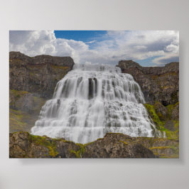 Dynjandi-Wasserfall Poster