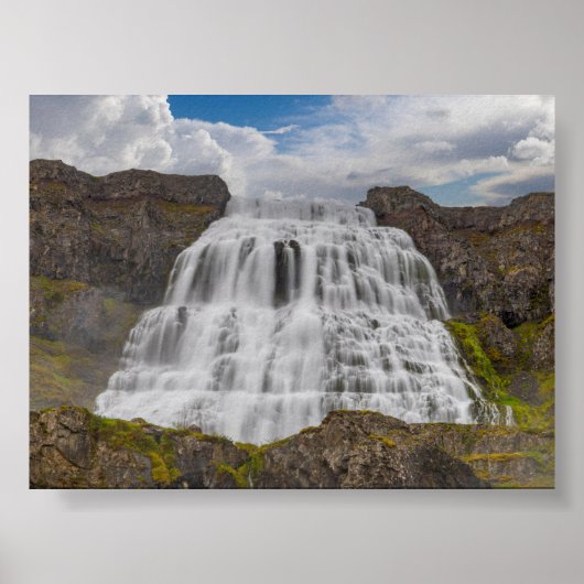 Dynjandi-Wasserfall Poster (Vorne)