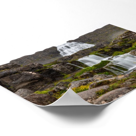 Dynjandi waterfall poster (Ecke)