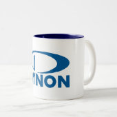 Dynon Logo-Kaffee-Tasse Zweifarbige Tasse (VorderseiteRechts)