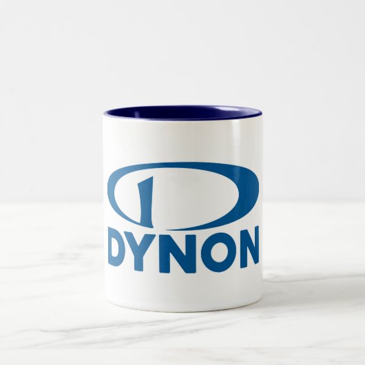 Dynon Logo-Kaffee-Tasse Zweifarbige Tasse (Mittel)