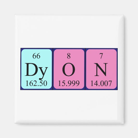 Dyon Periodenmagnet Magnet (Vorne)