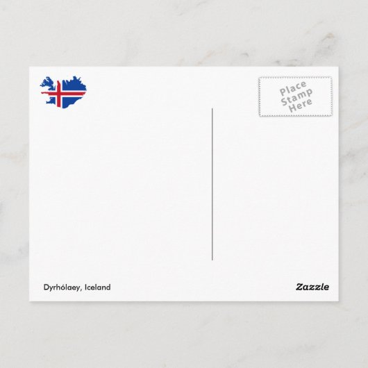 Dyrhólaey, Island Postkarte (Rückseite)