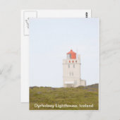 Dyrholaey Lighthouse Island Postcard Postkarte (Vorne/Hinten)