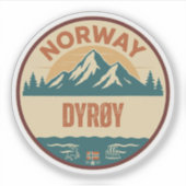Dyrøy, Norwegen Aufkleber (Vorderseite)