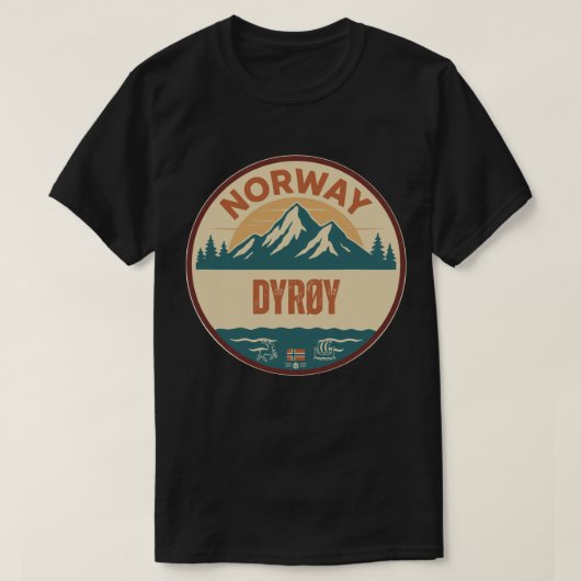 Dyrøy, Norwegen T-Shirt (Design vorne)