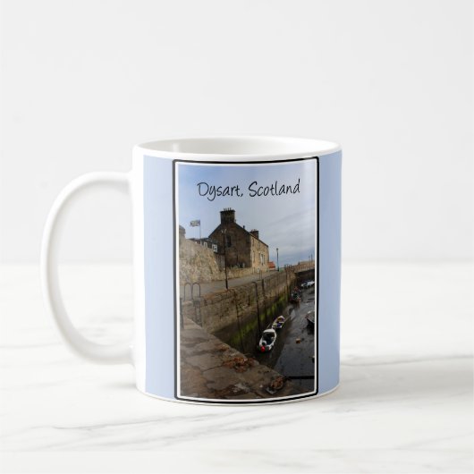 Dysart Harbour, Fife Coast, Schottland Kaffeetasse (Links)