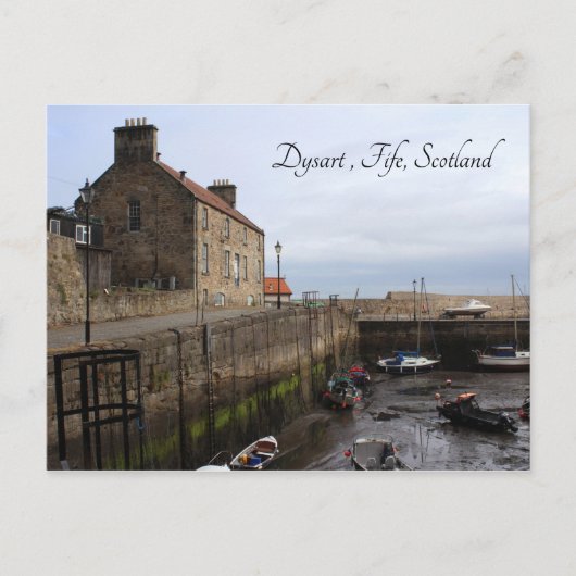 Dysart Harbour, Fife Coast, Schottland Postkarte (Vorderseite)