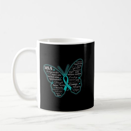 Dysautonomie Awareness POTS HyperPOTS NCS Monat T- Kaffeetasse (Links)