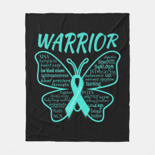 Dysautonomie Awareness POTS HyperPOTS NCS Warrior Fleecedecke