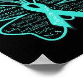 Dysautonomie Awareness POTS HyperPOTS NCS Warrior Poster (Ecke)