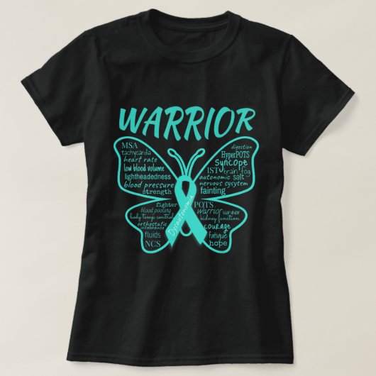 Dysautonomie Awareness POTS HyperPOTS NCS Warrior T-Shirt (Design vorne)