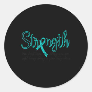 Dysautonomie Bewusstsein Monat POTS Kriegerstärke Runder Aufkleber