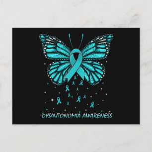 Dysautonomie Bewusstsein Schmetterling T - Shirt86 Postkarte