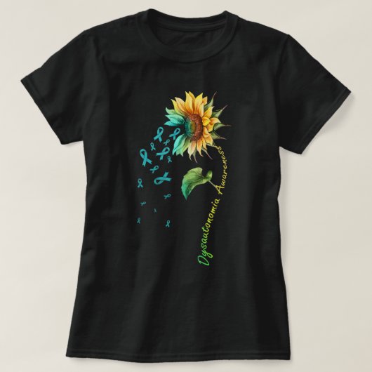 Dysautonomie Bewusstsein Sonnenblumen Shirt33 T-Shirt (Design vorne)