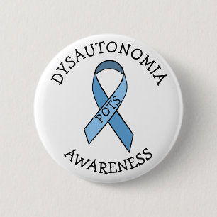 Dysautonomie Blauer Bekanntheitsgrad Button
