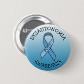 Dysautonomie Blauer Bekanntheitsgrad Button (Vorne & Hinten)