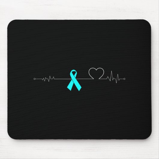 Dysautonomie Heartbeat Pulse EKG NCS Strong POTS Mousepad (Vorne)