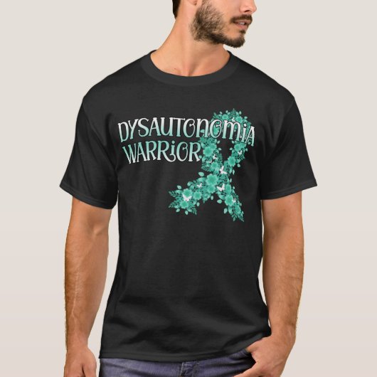 Dysautonomie Warrior Awareness POTS Aquamarine Rib T-Shirt (Vorderseite)