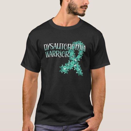 Dysautonomie Warrior Awareness POTS Aquamarine Rib T-Shirt (Vorderseite)