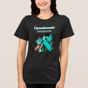 Dysautonomie Warrior   POTS Ribbon und schläfrige  Tri-Blend Shirt
