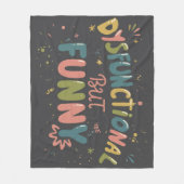 Dysfunctional but funny fleecedecke (Vorderseite)