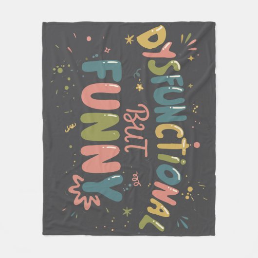 Dysfunctional but funny fleecedecke (Vorderseite)