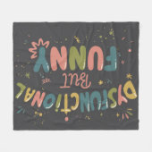 Dysfunctional but funny fleecedecke (Vorderseite (Horizontal))