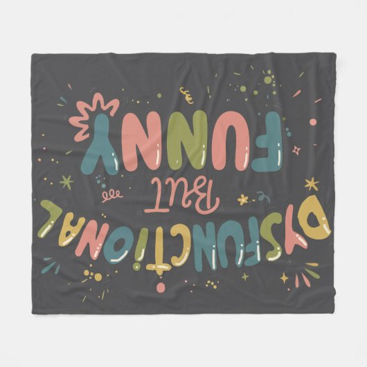Dysfunctional but funny fleecedecke (Vorderseite (Horizontal))
