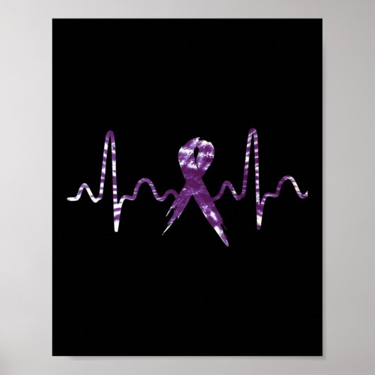 Dysfunktion Überdosierung Bewusstsein für Lila Rib Poster (Vorne)