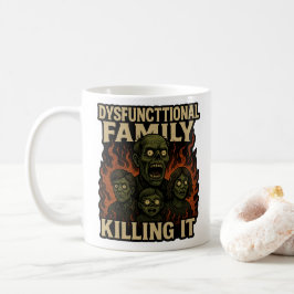 Dysfunktionale Familie bringt's Kaffeetasse