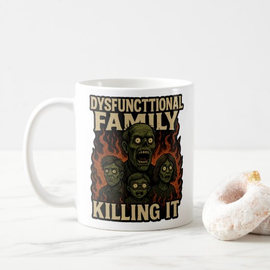 Dysfunktionale Familie bringt's Kaffeetasse (Mit Donut)