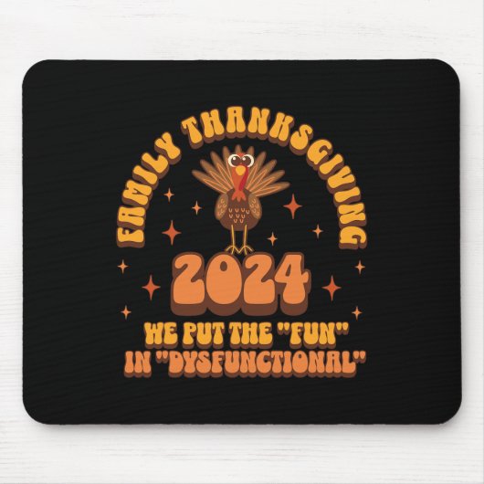 Dysfunktionaler Family Erntedank 2024 - Matching T Mousepad (Vorne)