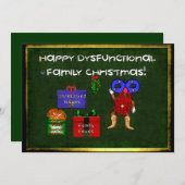 Dysfunktionelle Weihnachten Einladung (Vorne/Hinten)