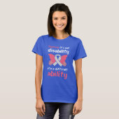Dyslexia Awareness Different Ability Inspirational T-Shirt (Vorne ganz)