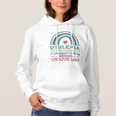Dyslexia Awareness Dyslexic Hoodie (Vorderseite)