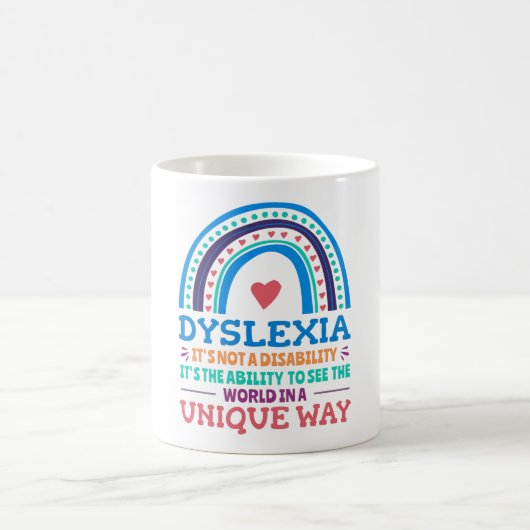 Dyslexia Awareness Dyslexic Kaffeetasse (Mittel)