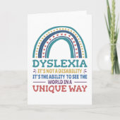 Dyslexia Awareness Dyslexic Karte (Vorderseite)