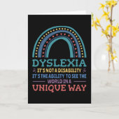 Dyslexia Awareness Dyslexic Karte (Gelbe Blume)